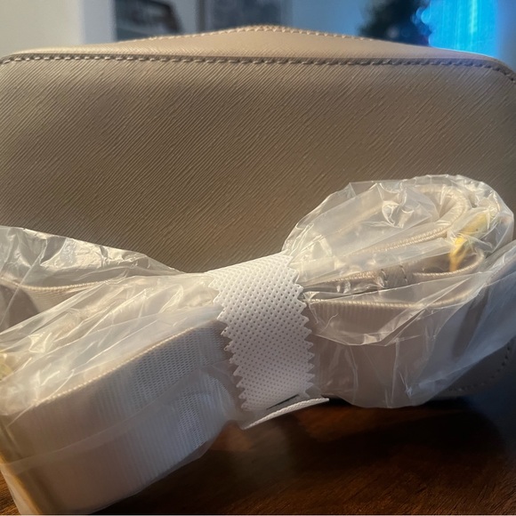 Joy Clean & Chic Saffiano Leather Crossbody Camera Bag White - Picture 2 of 3